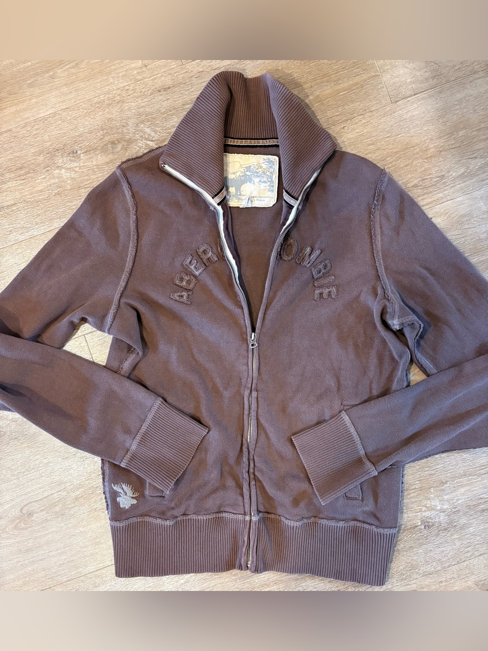 Y2K Abercrombie Brown Zip Up Jacket
